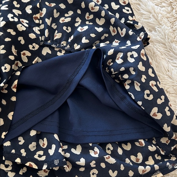 Polly Leopard Print Ruffle Mini Dress size 4 - Picture 8 of 11